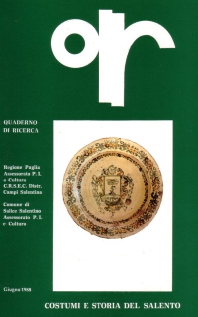 Quaderno di Ricerca - Costumi e storia del Salento