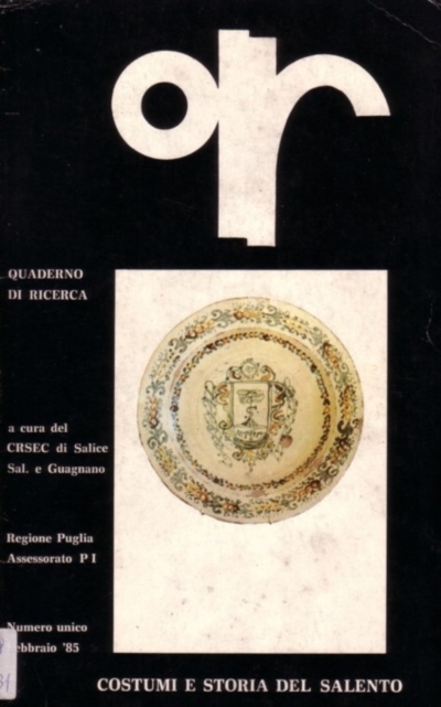 Quaderno di Ricerca - Costumi e storia del Salento