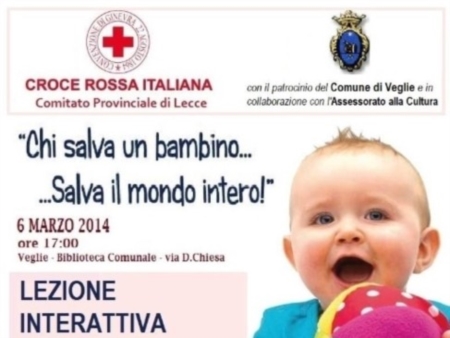 Corso pratico della Croce rossa su come salvare un bambino