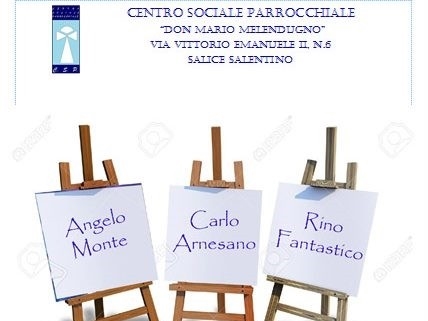 Pennellate di colore assieme a tre autori