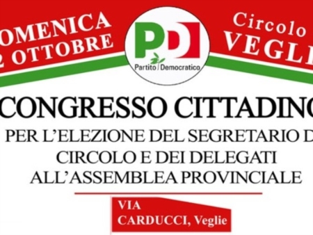 Partito democratico, oggi il congresso cittadino