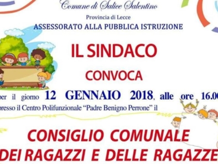 Consiglio dei ragazzi, oggi l'insediamento