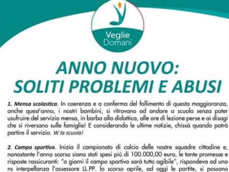 ANNO NUOVO: SOLITI PROBLEMI E ABUSI