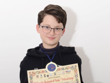 Un premio al giovane Antonio Arnesano