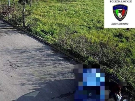 Salice, getta il pacco di alimenti della Caritas: filmato e multato